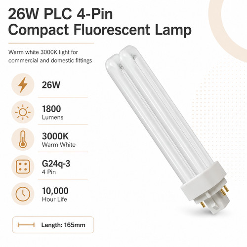 26w plc dulux pin - plc,