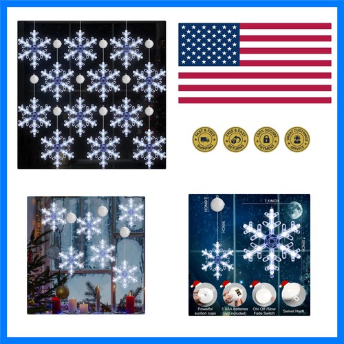 Pcs christmas window lights - 12,