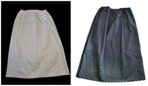 Black white broderie anglaise - black/white,