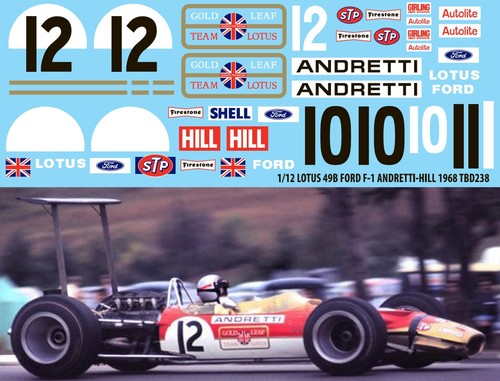 Decals for lotus - 49b, ford