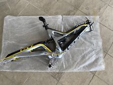 GT Fury Carbon Downhill Frame and Fox DHX Shock Size M 26 inch Silver Yellow