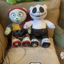 Build A Bear Nightmare Before Christmas Jack Skellington Singing & Sally Plush