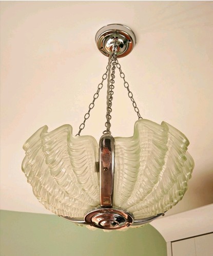 Art deco frosted - frosted, shell