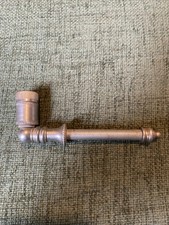 Stainless Steel Handmade Smoking Pipe Made From Metal Parts Apprentice Art E168