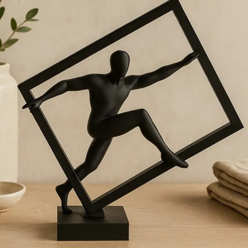 Athlete cube sculpture - athlete,