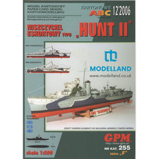 HMS Chiddingfold / HMS Badsworth Hunt II-class Card Paper Cut Out Model kit GPM