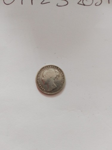 Silver thrupenny bit - bit, 1875