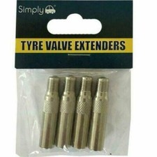Tyre Valve Extensions Car Bicycle Motor home Caravan 40mm - 4 Pack