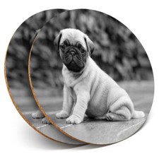 2 x Coasters bw - Cute