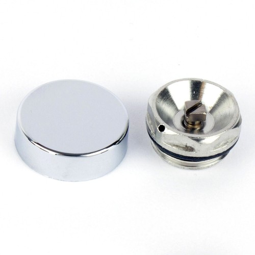Chrome radiator bleed valve - chrome,