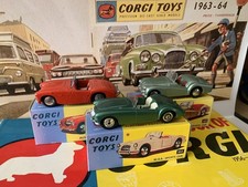 Corgi Sports Car Models x 3. Excellent Restorations In Repro Boxes. 