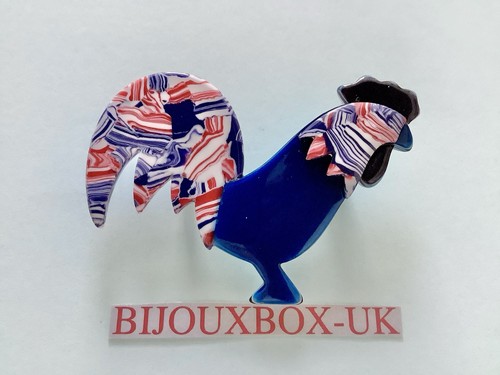 Lea stein cockerel brooch - lea,
