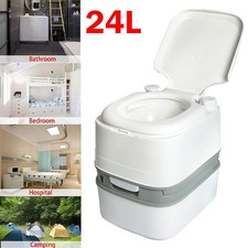 Portable Toilet 24L Flushing