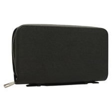 LOUIS VUITTON Taiga Zippy XL Long Wallet Ardoise M44275 LV Auth gh450