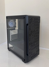 CIT Crossfire Mid ATX PC Mesh Gaming PC Case 4 x Fans Tempered Glass - Free Post