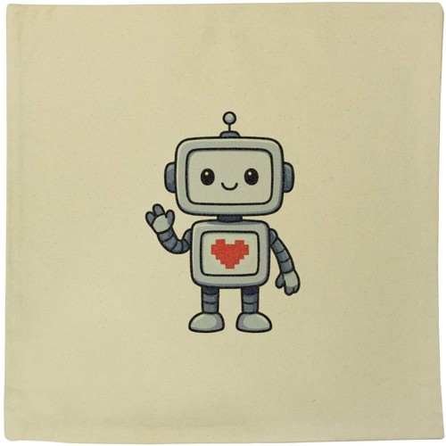 Love heart robot canvas - heart, robot'