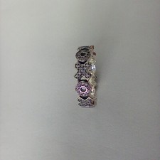 S925 Silver Pandora Hugs & Kisses Ring Size 50 With Pouch