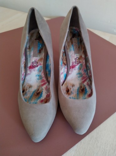 Next grey suede leather - suede, upper