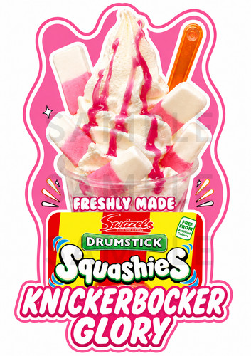 Ice cream sticker squashies - ice,