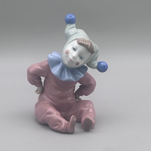Nao lladro porcelain clown - by,