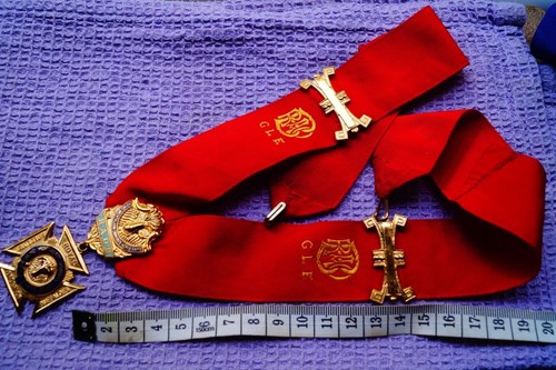 Masonic red b coller - masonic,
