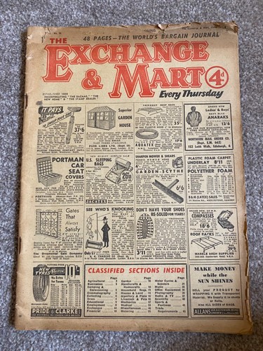 Exchange and mart magazine - exchange,