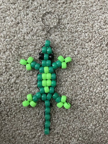 Kandi lizard gecko keyring - kandi,