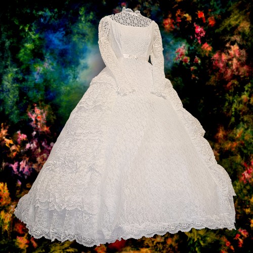Vintage 1980s lace prairie - 1980s,