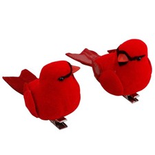 12 Pcs Artificial Cardinal