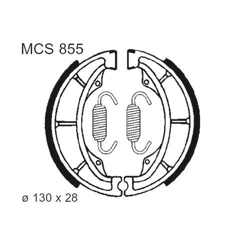 Brake shoe rear fit - fit, rt