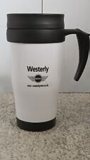 " Westerly Mini " White Double Walled Travel Mug/Cup
