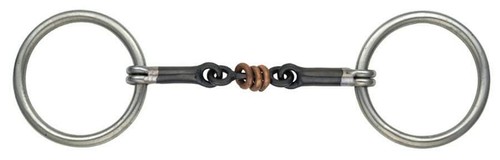 Shires copper roller snaffle - copper,