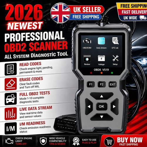 2026 v519 obd2 - scanner, car