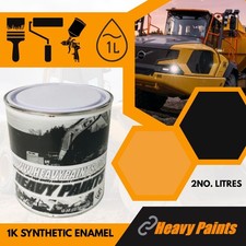 Case CX Tan Yellow & Grey Excavator Enamel Paint 1 Litre Tins
