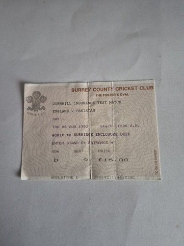 England pakistan 8 1992 - england, 6/8/1992