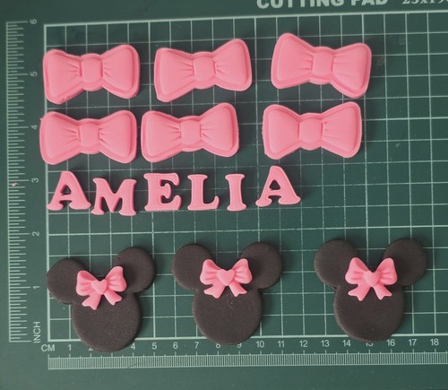 Pink minnie mouse edible - minnie, cake