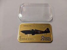 Official Boulton Paul Defiant Gold-Plated Ingot - Per Ardua Ad Astra.