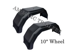 Pair Plastic Mudguard Trailer