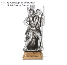 St. Christopher 4.5" Pewter
