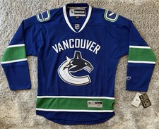 NHL Jersey Vancouver Canucks Adult Medium Reebok Ice Hockey Brand New With Tags