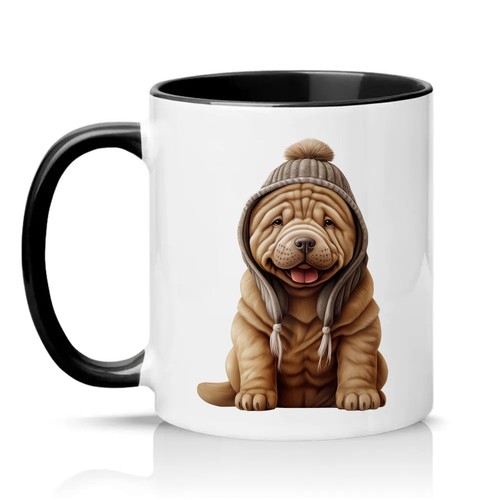 Shar pei puppy - in, hat