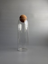 Tall Glass Storage Jars with