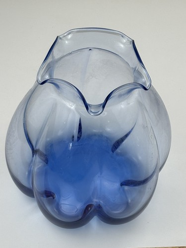 Ivv blue glass vase - blue, italy