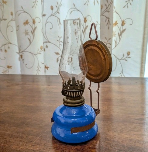 Vintage blue angel - angel, lamp