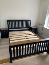Solid wood bed frame 4ft6 - solid,