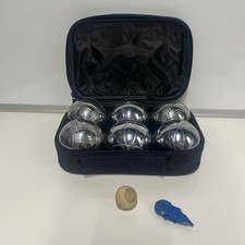 Metal Boules/Petanque  6 ball Set with Jack