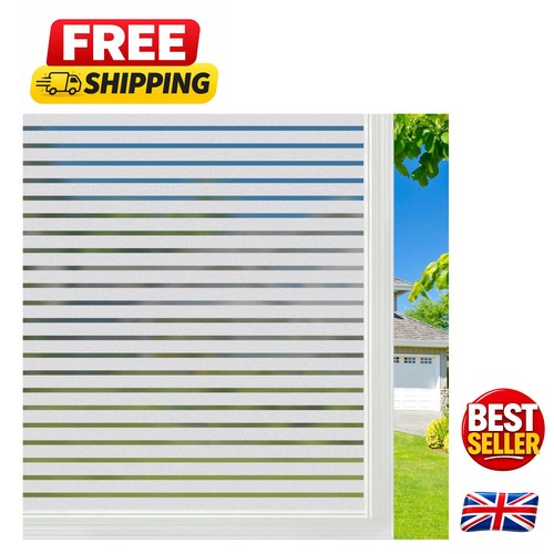 Reusable frosted stripe window - reusable,