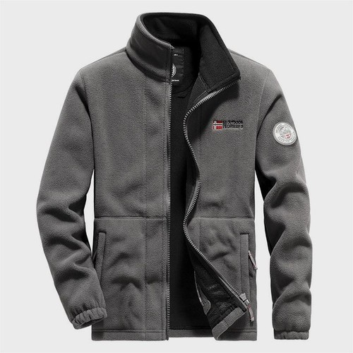 Mens full zip coat fleece - zip,