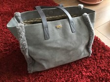 UGG Grey Suede tote hand bag 100% genuine