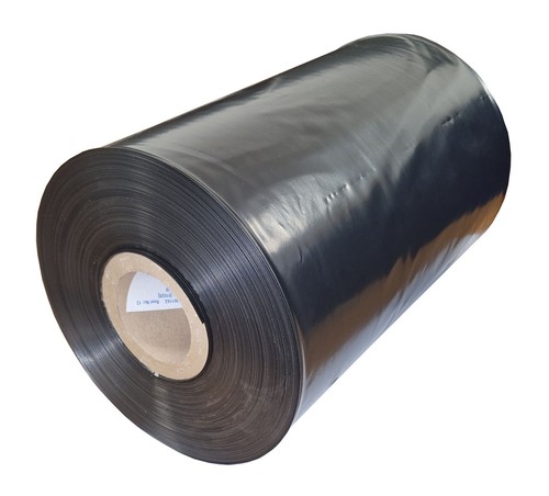 Black polythene layflat - black,